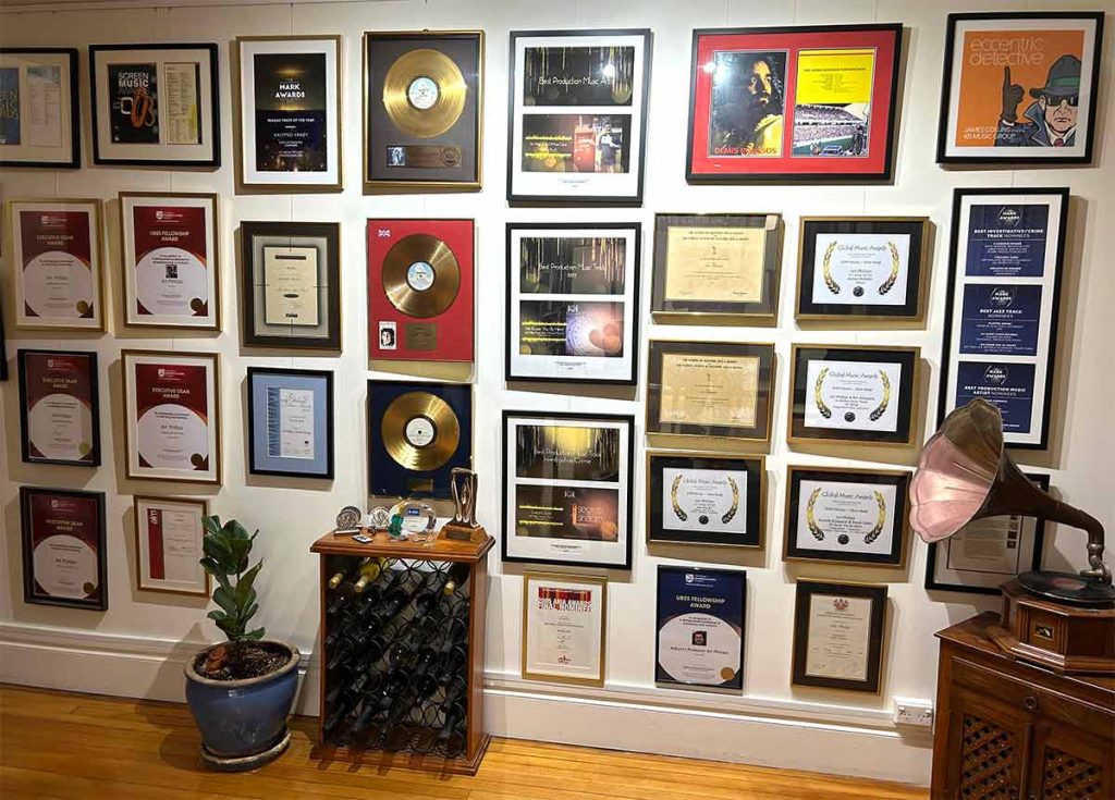 The Award Wall, 101 Music Pty Ltd, Sydney Australia